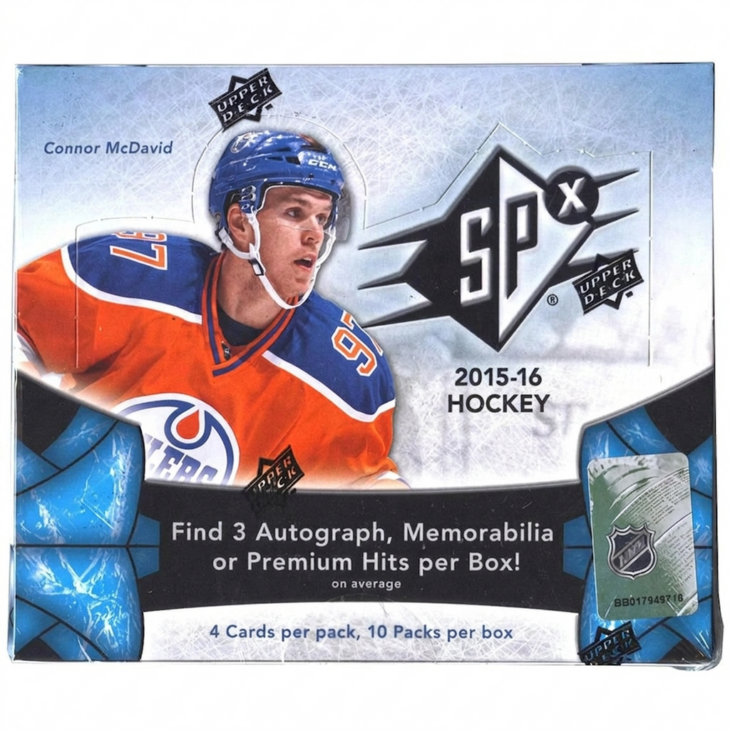 2015 16 Upper Deck SPx Hockey Hobby Box (Ships Sealed Only)