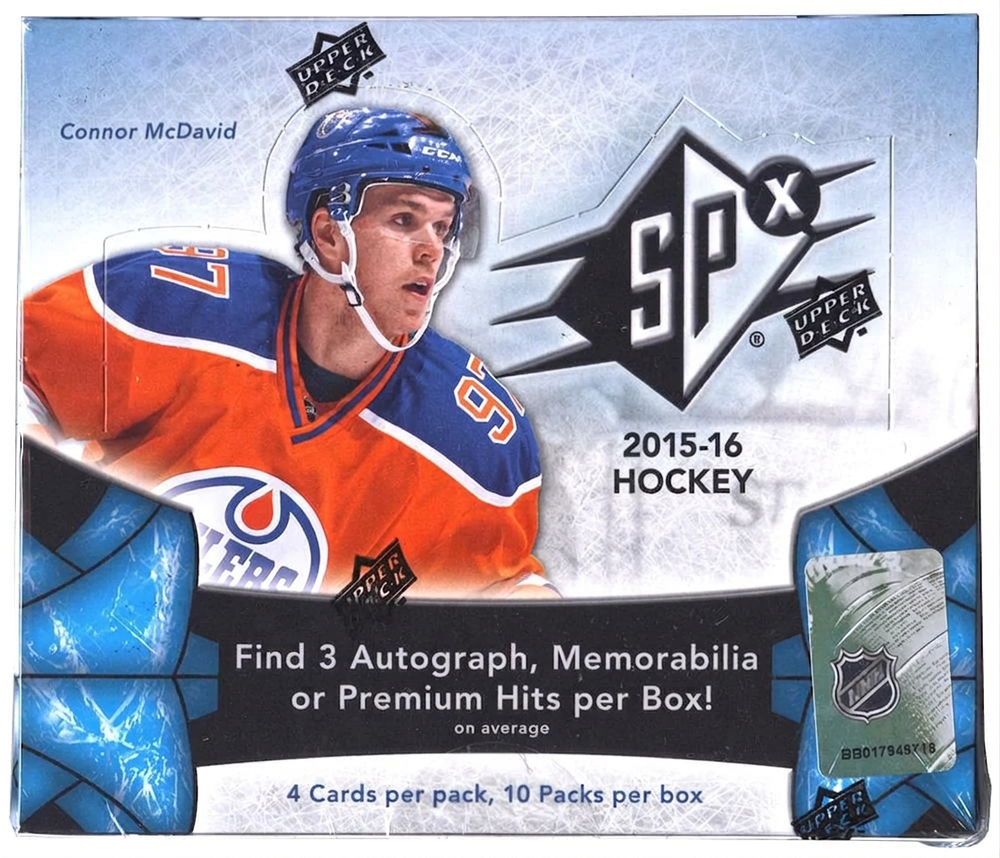 2015 16 Upper Deck SPx Hockey Hobby Box (Ships Sealed Only)