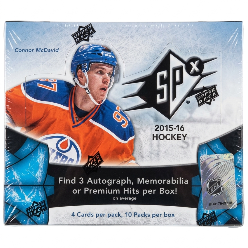 2015 16 Upper Deck SPx Hockey Hobby Box (Ships Sealed Only)