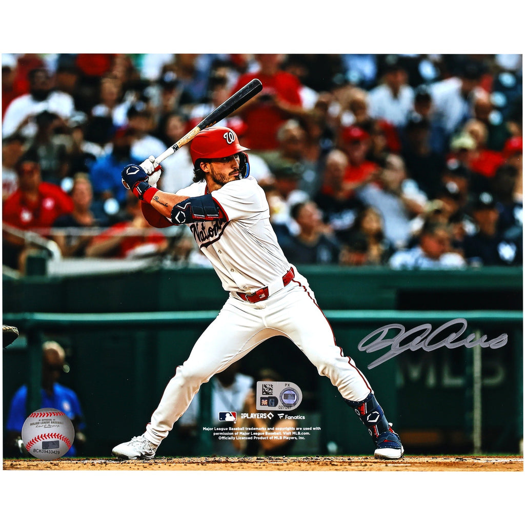 Dylan Crews Washington Nationals Autographed Fanatics Authentic 8" x 10" MLB Debut Hitting Photograph