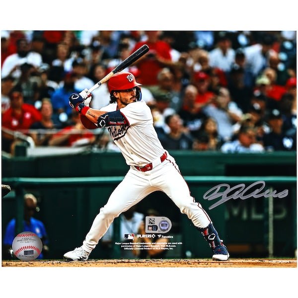 Dylan Crews Washington Nationals Autographed Fanatics Authentic 8" x 10" MLB Debut Hitting Photograph