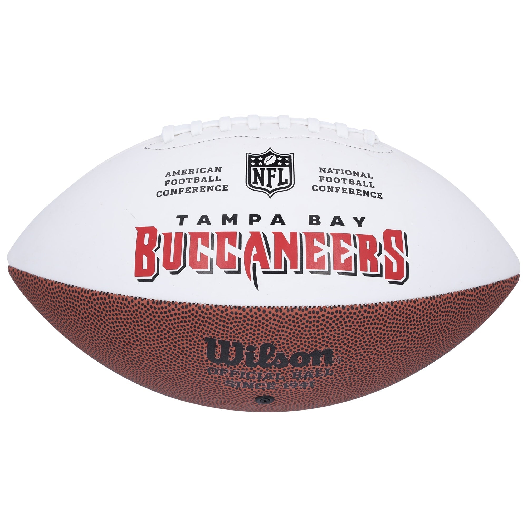 Emeka Egbuka Tampa Bay Buccaneers Autographed Fanatics Authentic Wilson White Panel Football