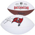 Emeka Egbuka Tampa Bay Buccaneers Autographed Fanatics Authentic Wilson White Panel Football