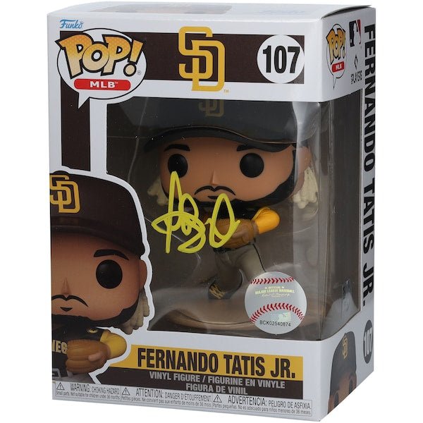 Fernando Tatis Jr. San Diego Padres Autographed Fanatics Authentic Funko Pop! Vinyl Figurine