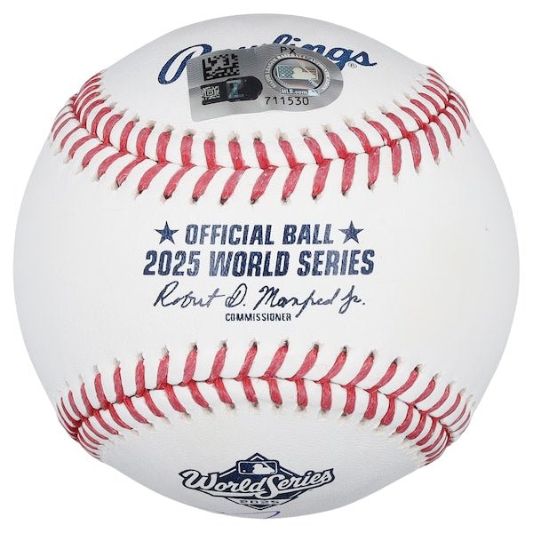 Freddie Freeman Los Angeles Dodgers Autographed Fanatics Authentic 2025 World Series Logo Baseball