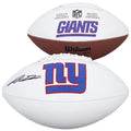 Jaxson Dart Signed Giants Football | Wilson White Panel