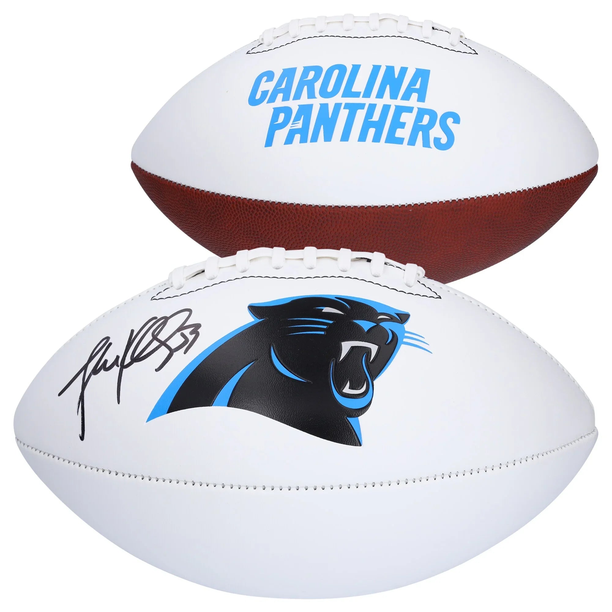 Luke Kuechly Signed Panthers Football | Franklin White Panel