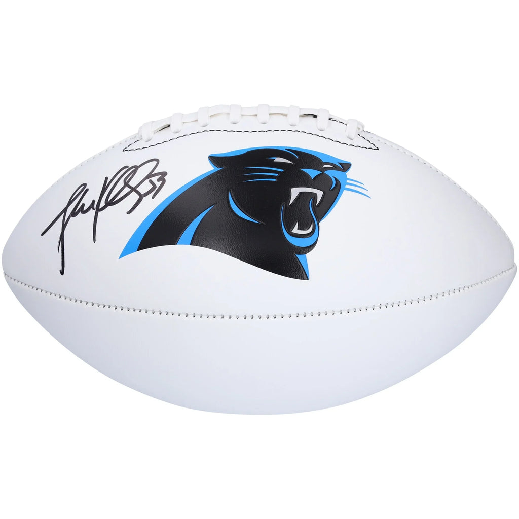 Luke Kuechly Signed Panthers Football | Franklin White Panel