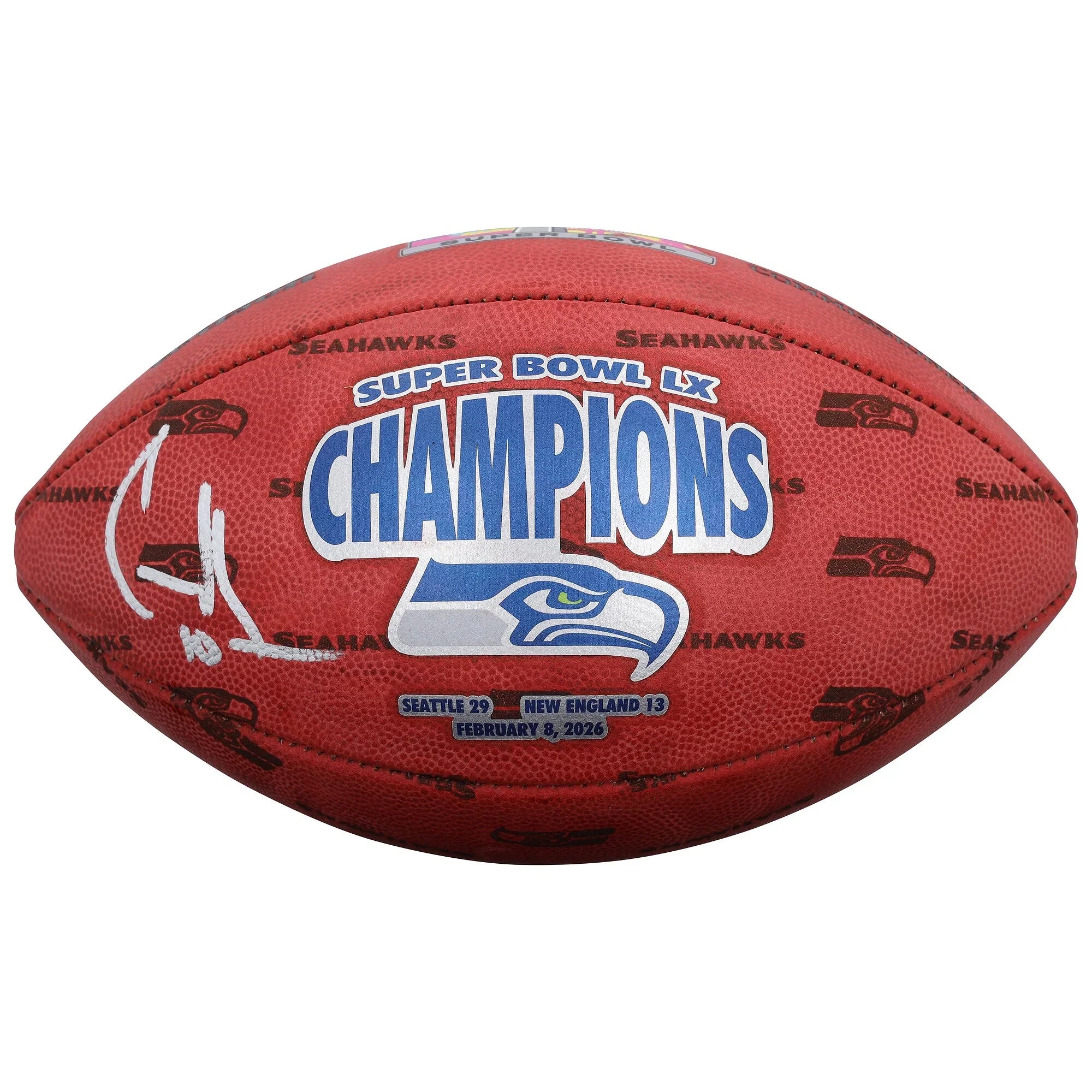 Cooper Kupp Signed Super Bowl LX Champions Football | Seahawks
