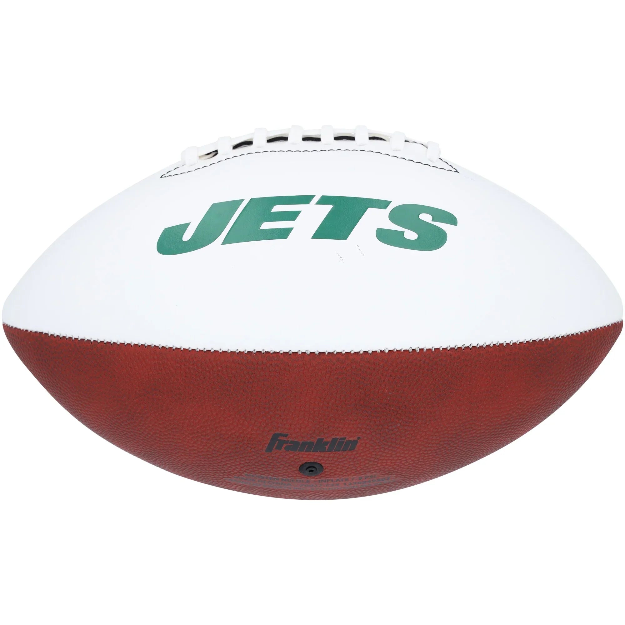 Garrett Wilson Signed Jets Football White Panel