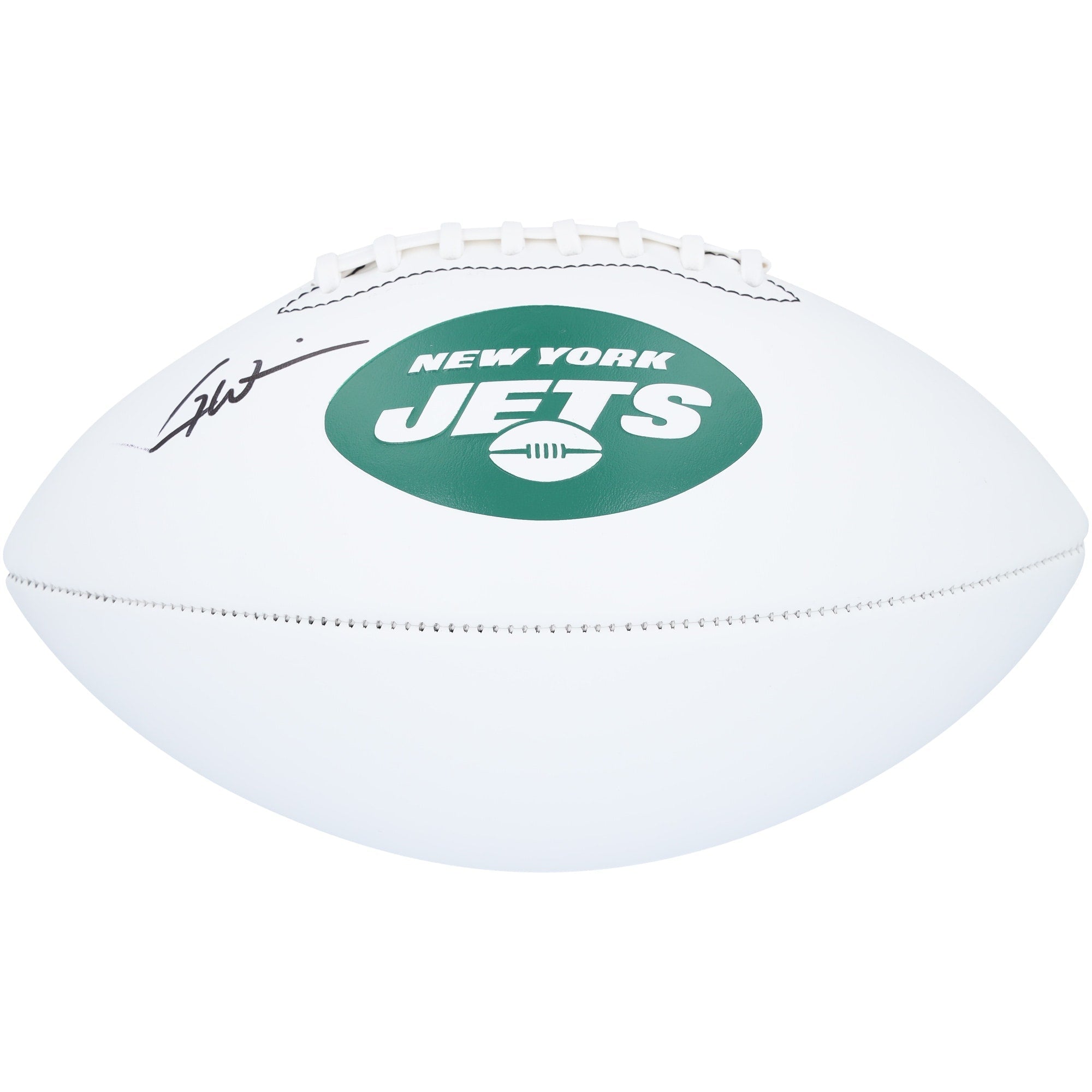 Garrett Wilson New York Jets Autographed Fanatics Authentic Franklin White Panel Football