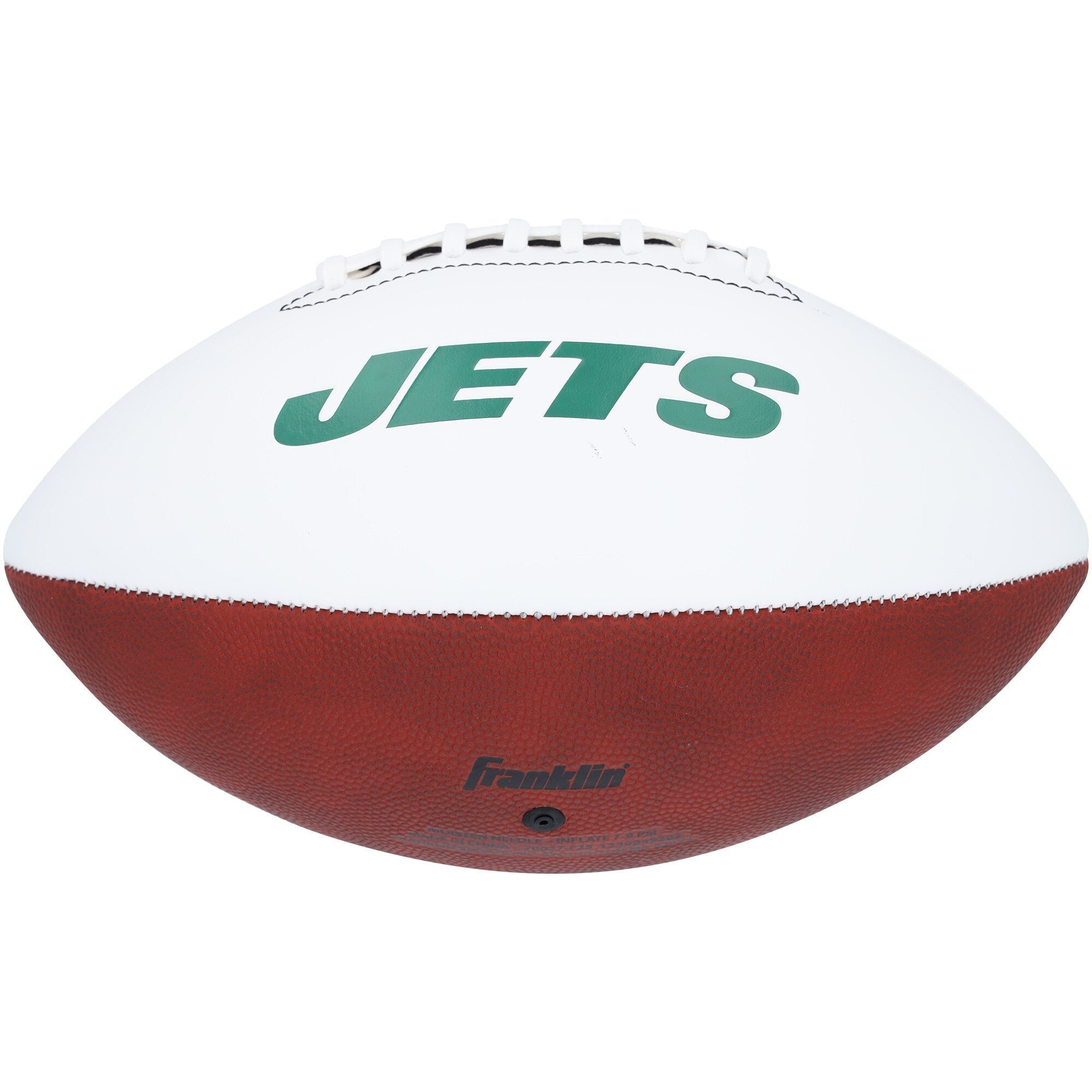 Garrett Wilson New York Jets Autographed Fanatics Authentic Franklin White Panel Football
