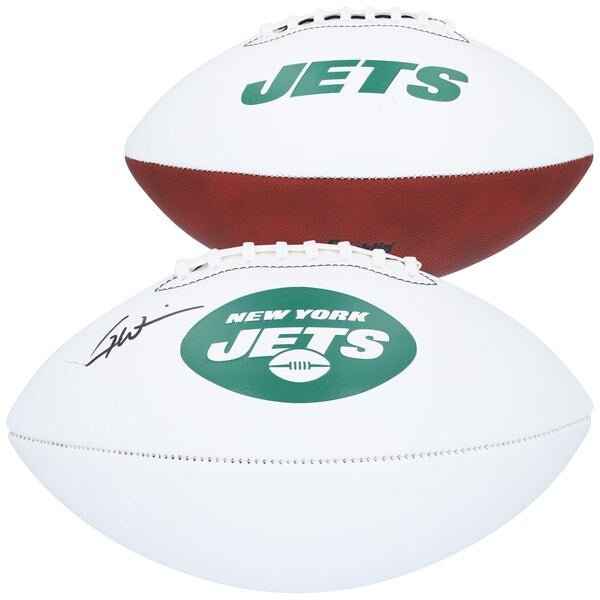 Garrett Wilson New York Jets Autographed Fanatics Authentic Franklin White Panel Football