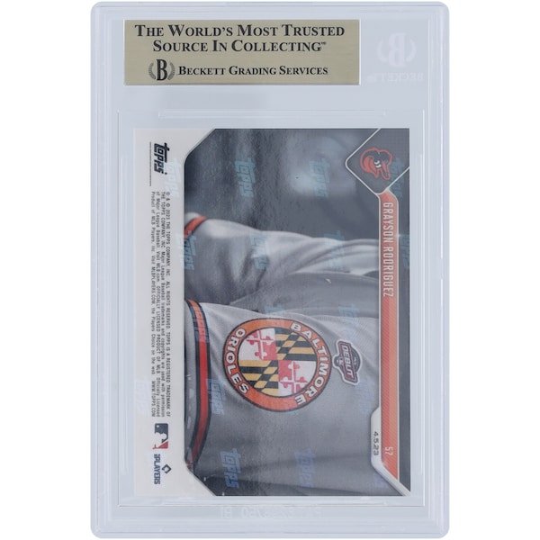 Grayson Rodriguez Baltimore Orioles 2023 Topps Now MLB Debut #57 BGS Authenticated 9.5 Rookie Card