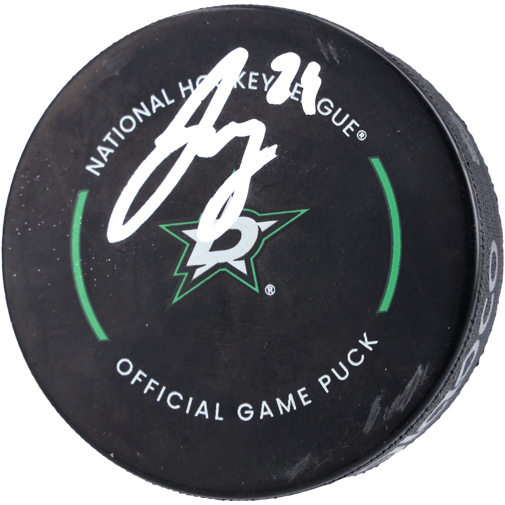 Jake Oettinger Dallas Stars Autographed Fanatics Authentic Official NHL Game Puck