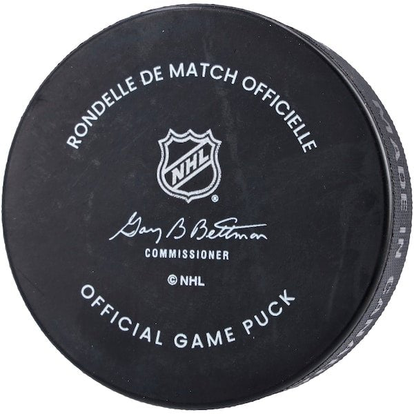 Jake Oettinger Dallas Stars Autographed Fanatics Authentic Official NHL Game Puck