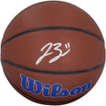Jalen Brunson New York Knicks Autographed Fanatics Authentic Wilson Alliance Team Logo Basketball