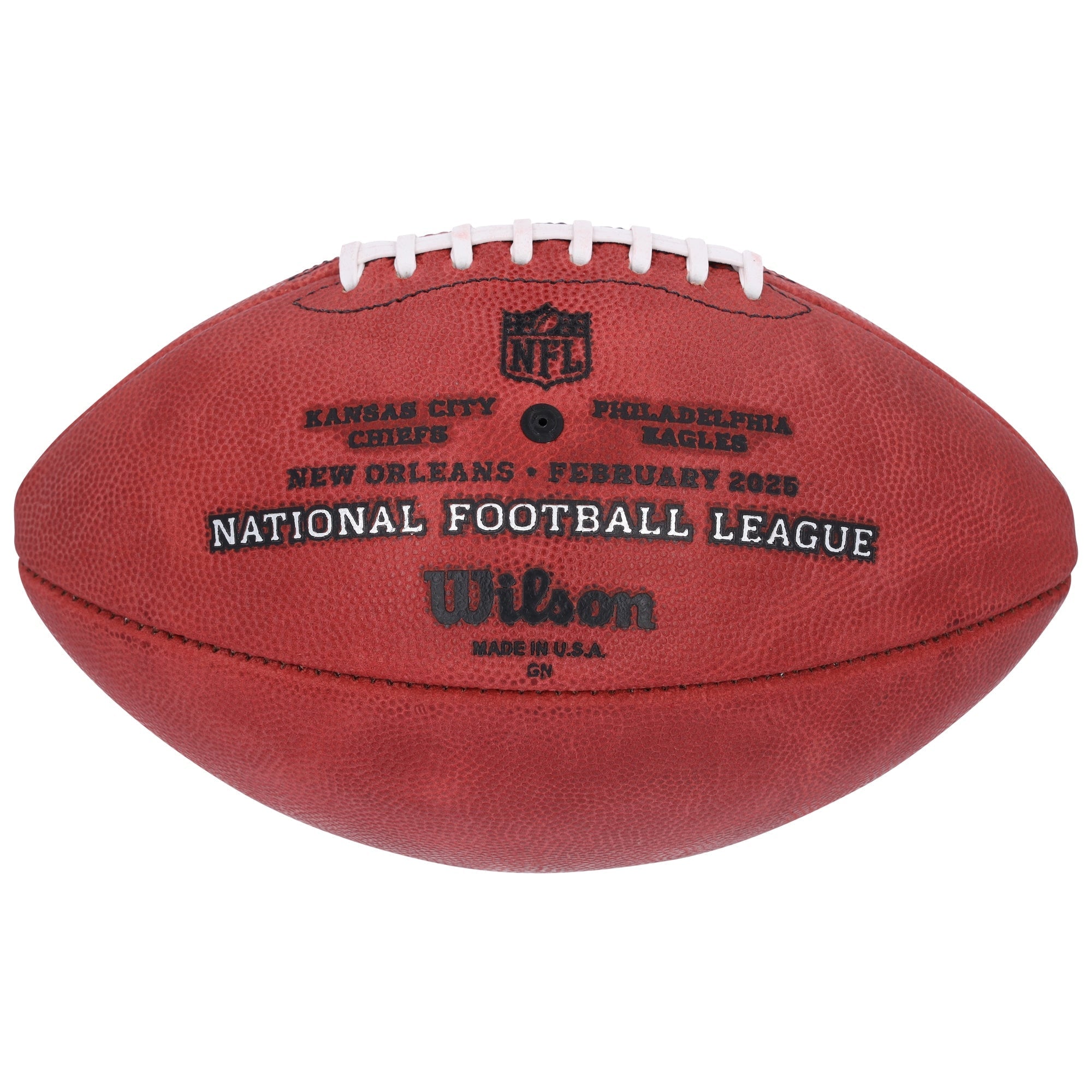 Jalen Hurts Philadelphia Eagles Autographed Fanatics Authentic Super Bowl LIX Wilson Duke Football