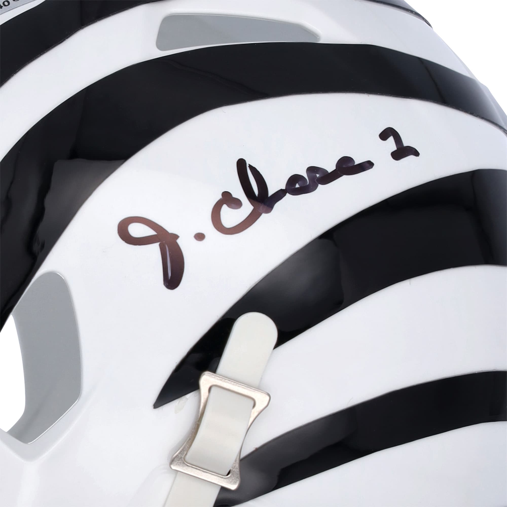 Ja'Marr Chase Cincinnati Bengals Autographed Fanatics Authentic Riddell 2022 On Field Alternate Speed Mini Helmet