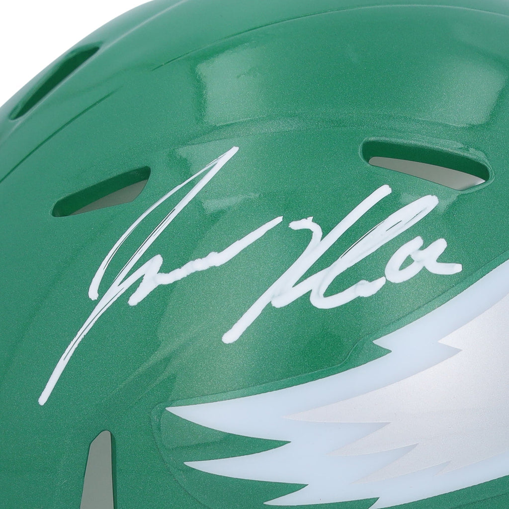 Jason Kelce Philadelphia Eagles Autographed Fanatics Authentic Alternate Kelly Green Speed Mini Helmet