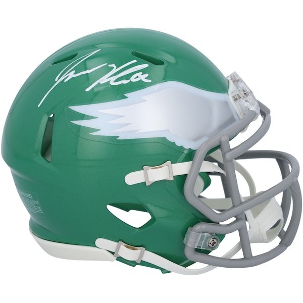 Jason Kelce Philadelphia Eagles Autographed Fanatics Authentic Alternate Kelly Green Speed Mini Helmet