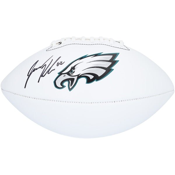 Jason Kelce Philadelphia Eagles Autographed Fanatics Authentic Franklin White Panel Football