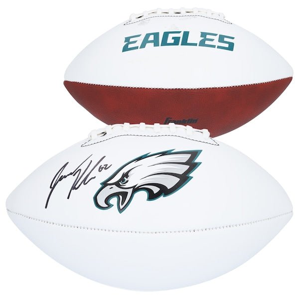 Jason Kelce Philadelphia Eagles Autographed Fanatics Authentic Franklin White Panel Football