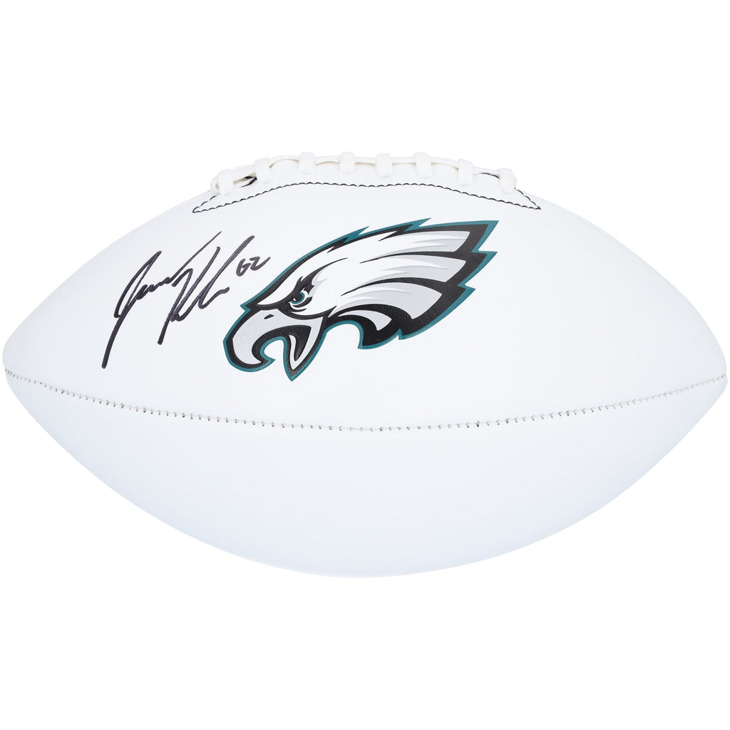 Jason Kelce Philadelphia Eagles Autographed Fanatics Authentic Franklin White Panel Football