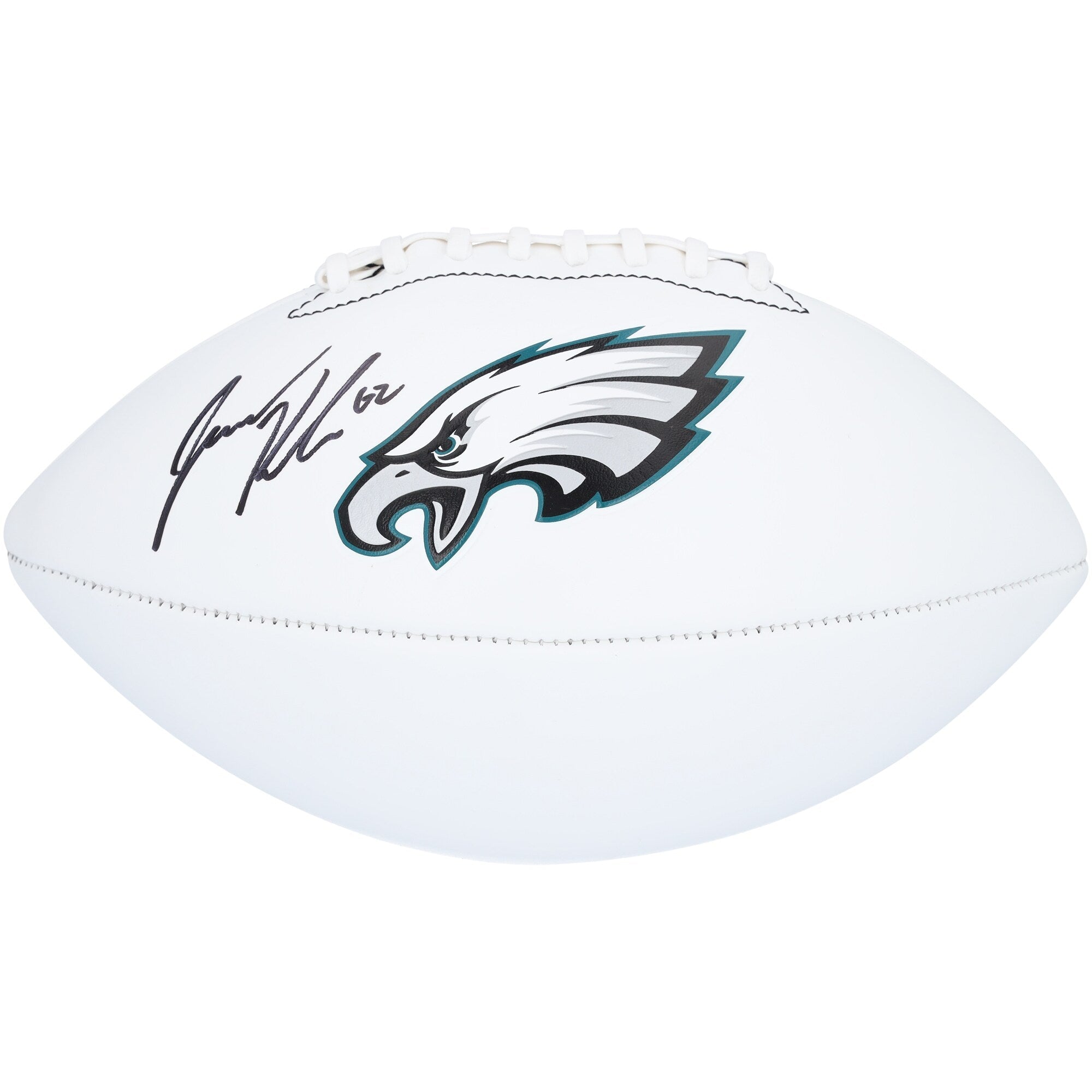 Jason Kelce Philadelphia Eagles Autographed Fanatics Authentic Franklin White Panel Football