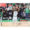 Jaylen Brown Boston Celtics Autographed Fanatics Authentic 16" x 20" 2024 NBA Finals Dunking Photograph