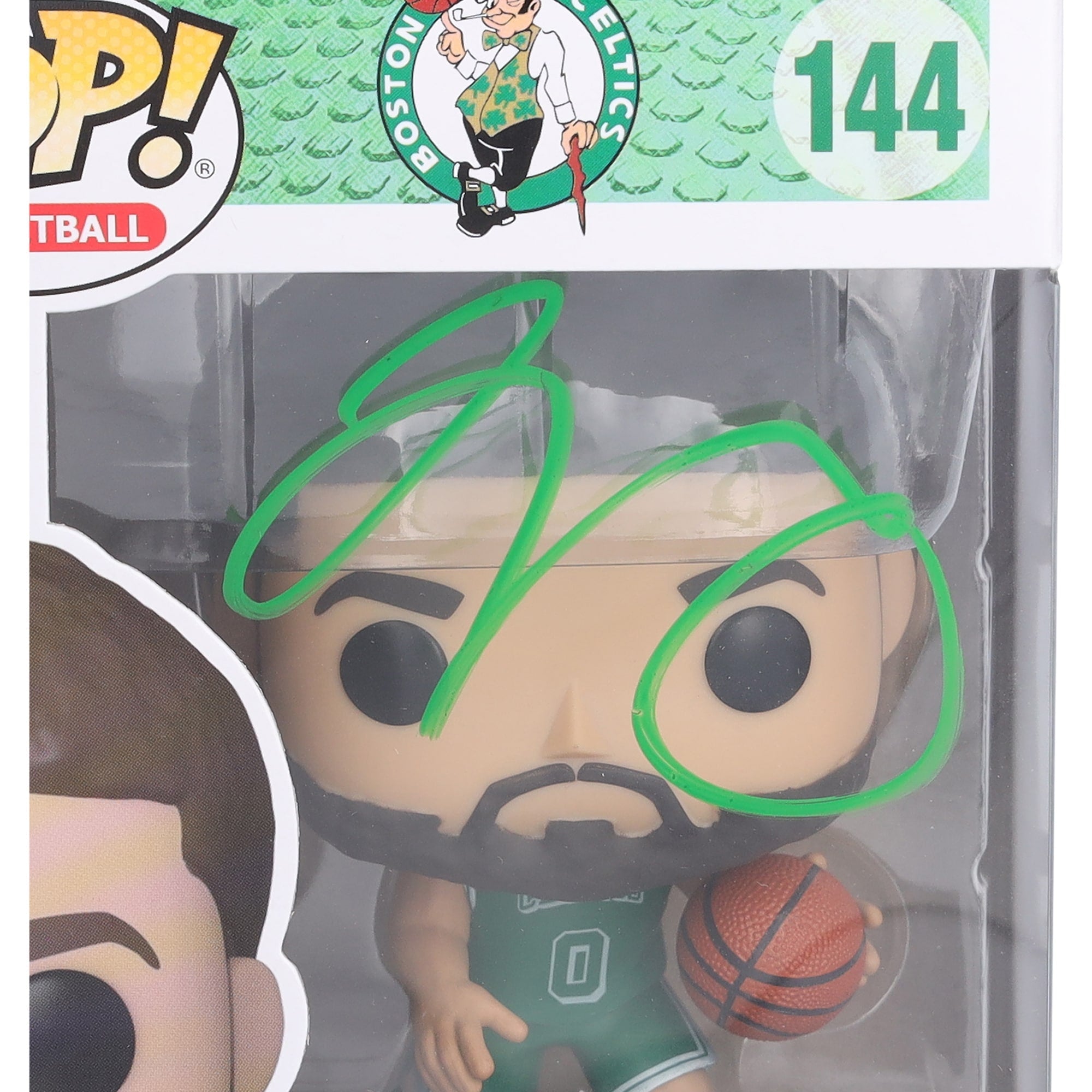 Jayson Tatum Boston Celtics Autographed Fanatics Authentic City Edition #144 Funko Pop! Vinyl Figure