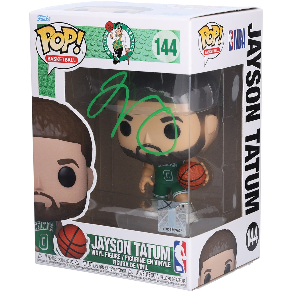 Jayson Tatum Boston Celtics Autographed Fanatics Authentic City Edition #144 Funko Pop! Vinyl Figure