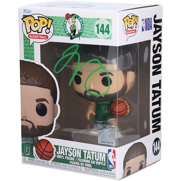Jayson Tatum Boston Celtics Autographed Fanatics Authentic City Edition #144 Funko Pop! Vinyl Figure