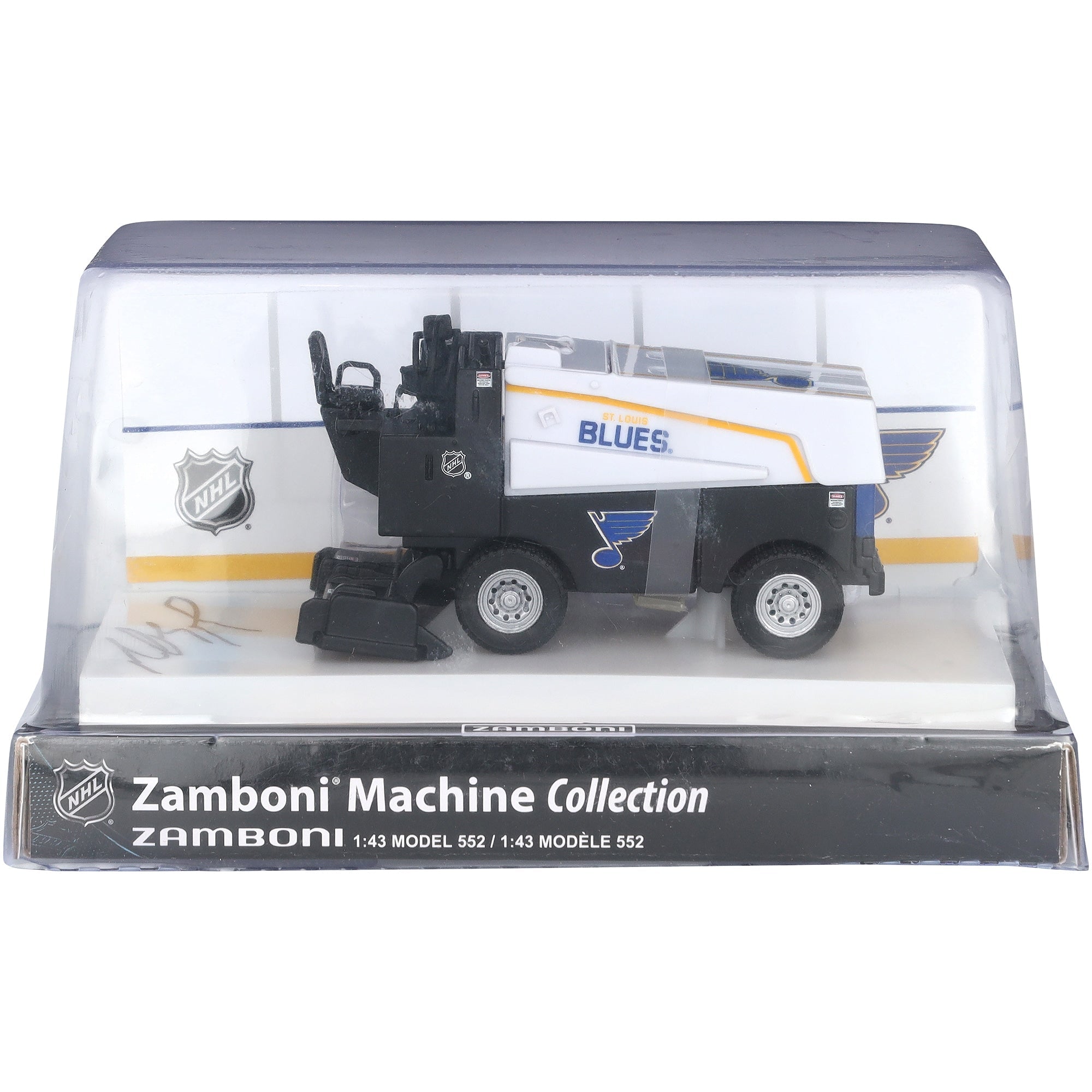 Jimmy Snuggerud St. Louis Blues Autographed Fanatics Authentic 1:43 Scale Die-Cast Zamboni