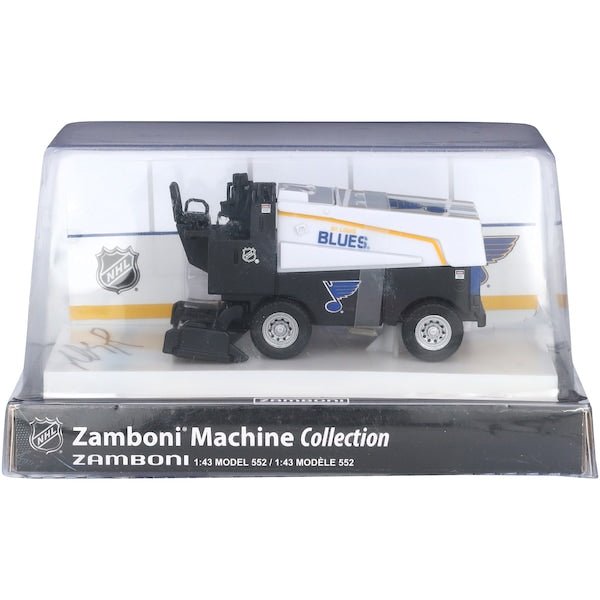 Jimmy Snuggerud St. Louis Blues Autographed Fanatics Authentic 1:43 Scale Die-Cast Zamboni