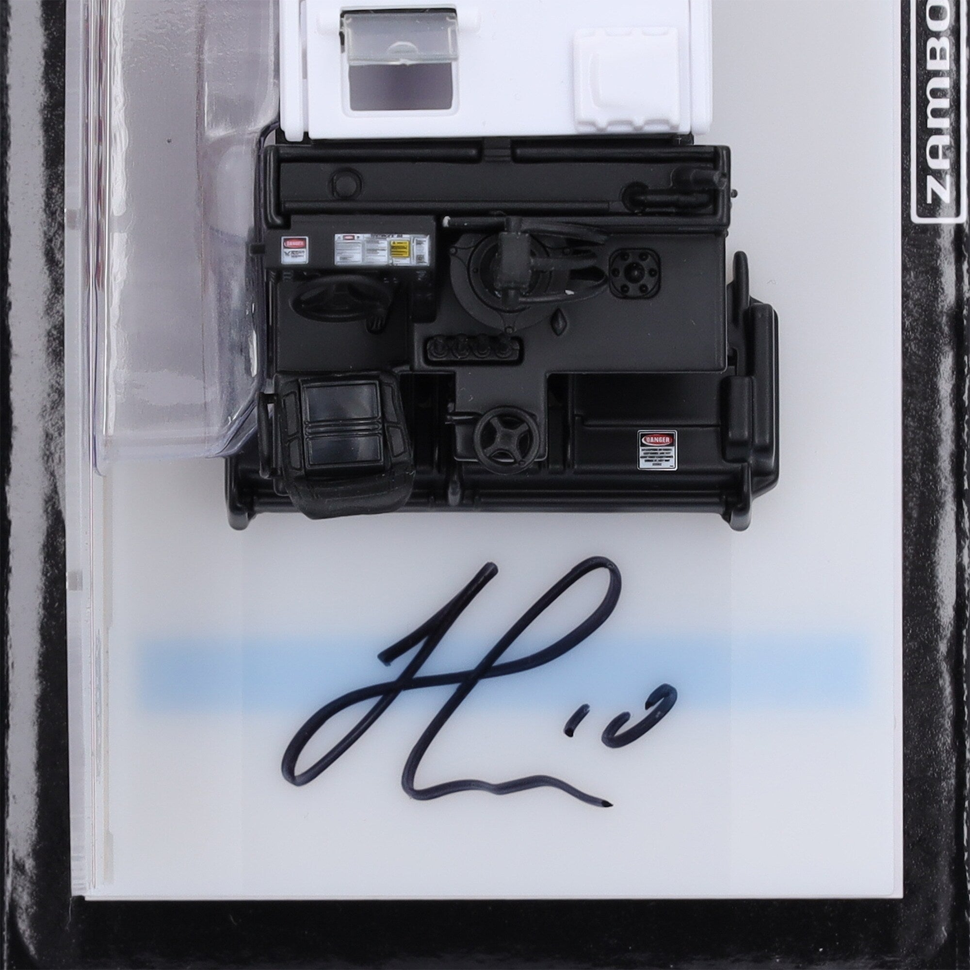 Jonathan Huberdeau Calgary Flames Autographed Fanatics Authentic 1:43 Scale Die-Cast Zamboni