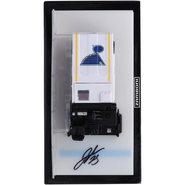 Jordan Kyrou St. Louis Blues Autographed Fanatics Authentic 1:43 Scale Die-Cast Zamboni