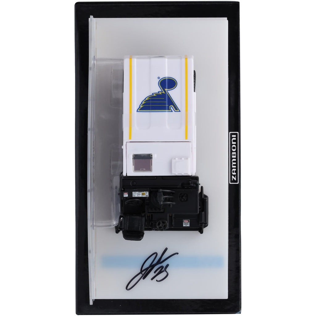 Jordan Kyrou St. Louis Blues Autographed Fanatics Authentic 1:43 Scale Die-Cast Zamboni