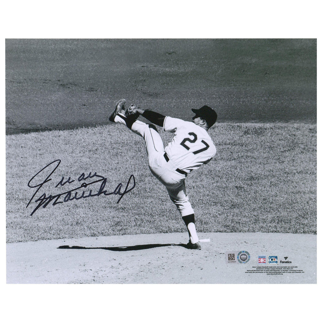 Juan Marichal San Francisco Giants Fanatics Authentic Autographed 8" x 10" Black & White Pitching Photograph