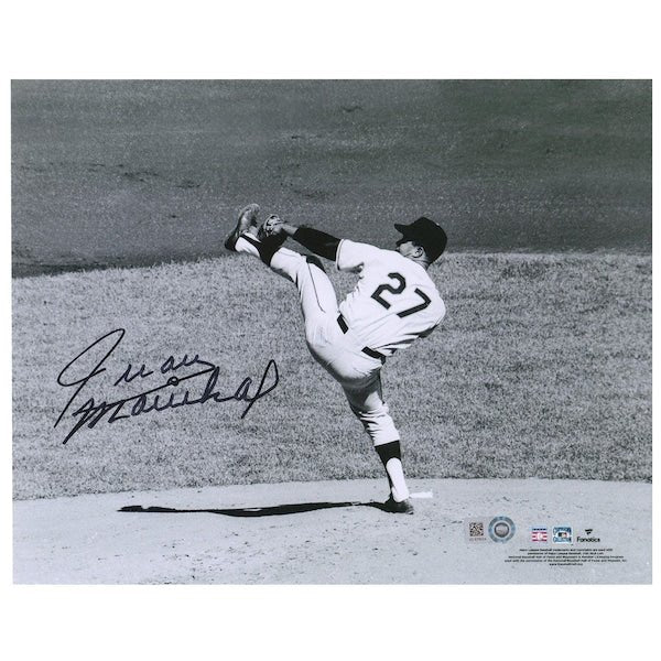 Juan Marichal San Francisco Giants Fanatics Authentic Autographed 8" x 10" Black & White Pitching Photograph