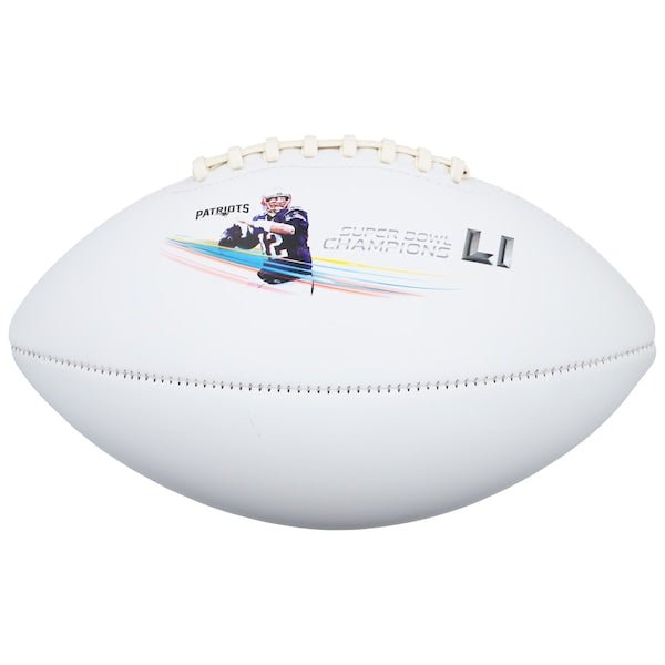 Julian Edelman New England Patriots Autographed Fanatics Authentic Super Bowl LI Champions White Panel Football