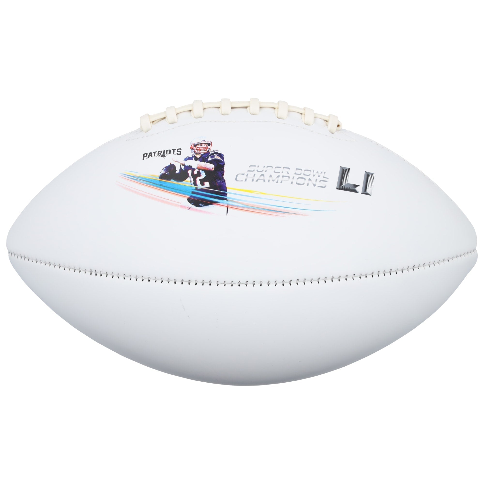Julian Edelman New England Patriots Autographed Fanatics Authentic Super Bowl LI Champions White Panel Football