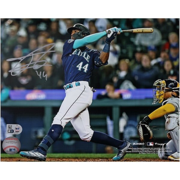 Julio Rodriguez Seattle Mariners Autographed Fanatics Authentic 8" x 10" Hitting Photograph