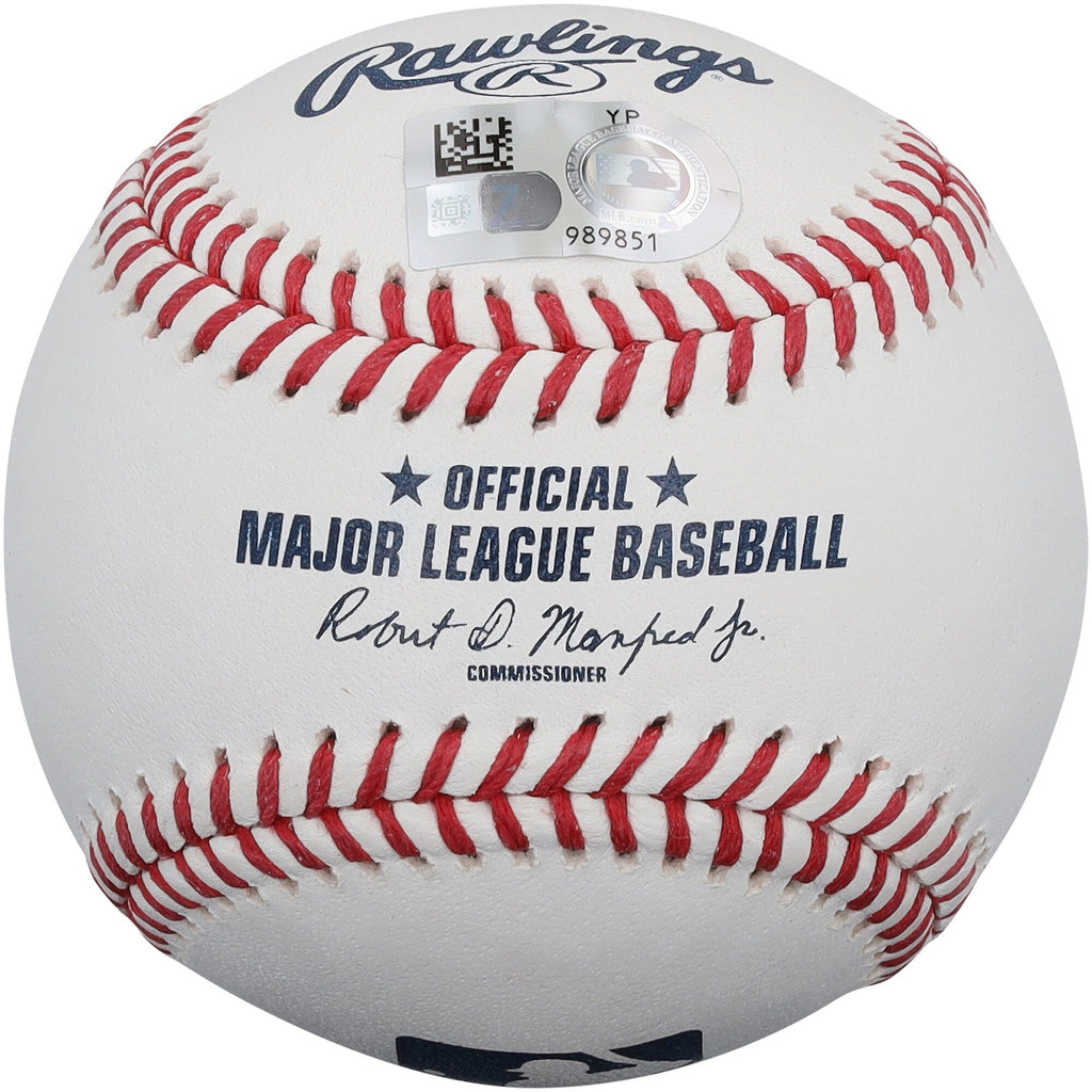 Justin Crawford Philadelphia Phillies Autographed Fanatics Authentic Baseball with "Ring the Bell" Inscription