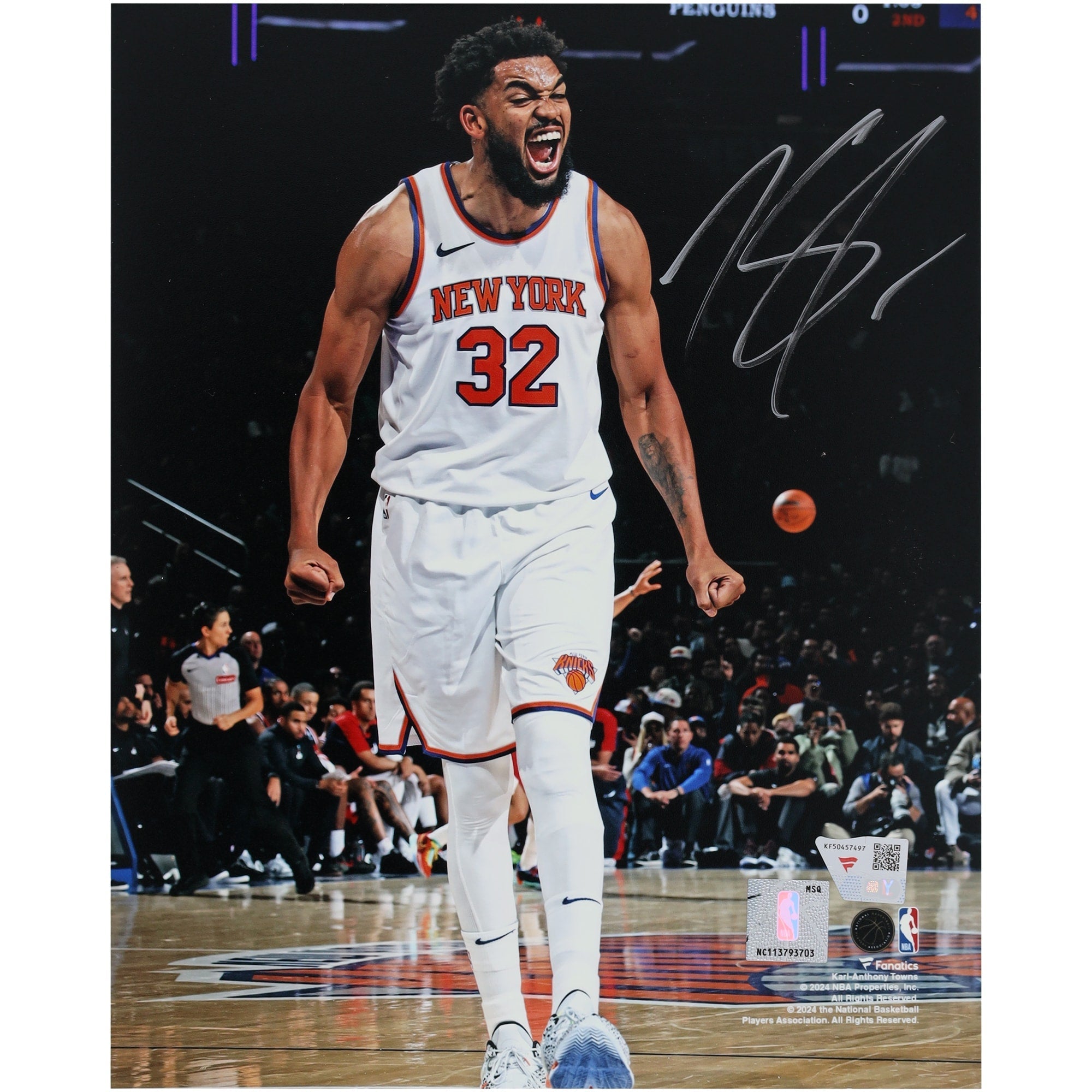 Karl-Anthony Towns New York Knicks Fanatics Authentic Autographed 8" x 10" Scream Photograph