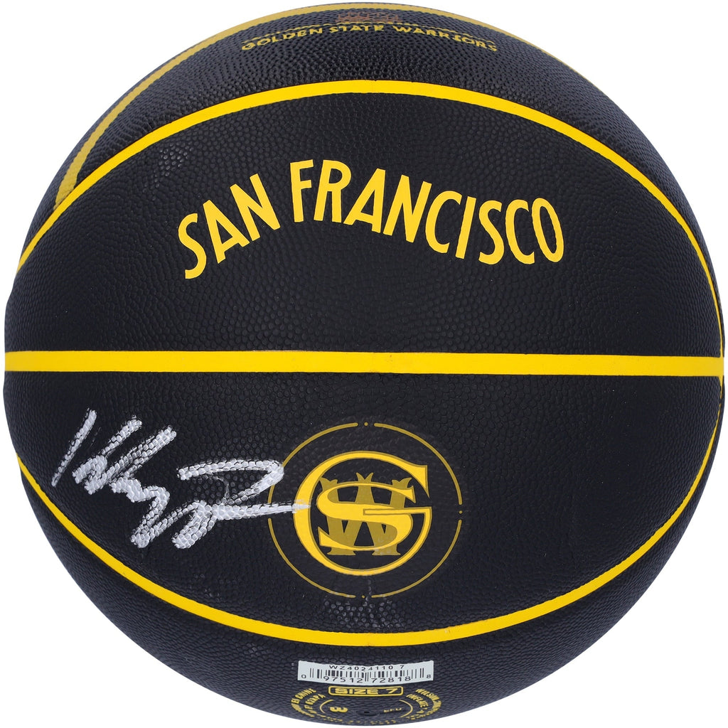 Klay Thompson Golden State Warriors Autographed Fanatics Authentic Wilson 2023-24 City Edition Collector's Basketball