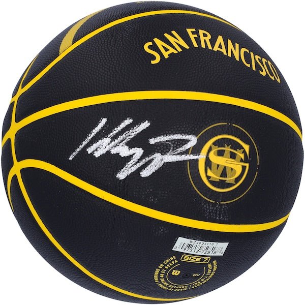Klay Thompson Golden State Warriors Autographed Fanatics Authentic Wilson 2023-24 City Edition Collector's Basketball
