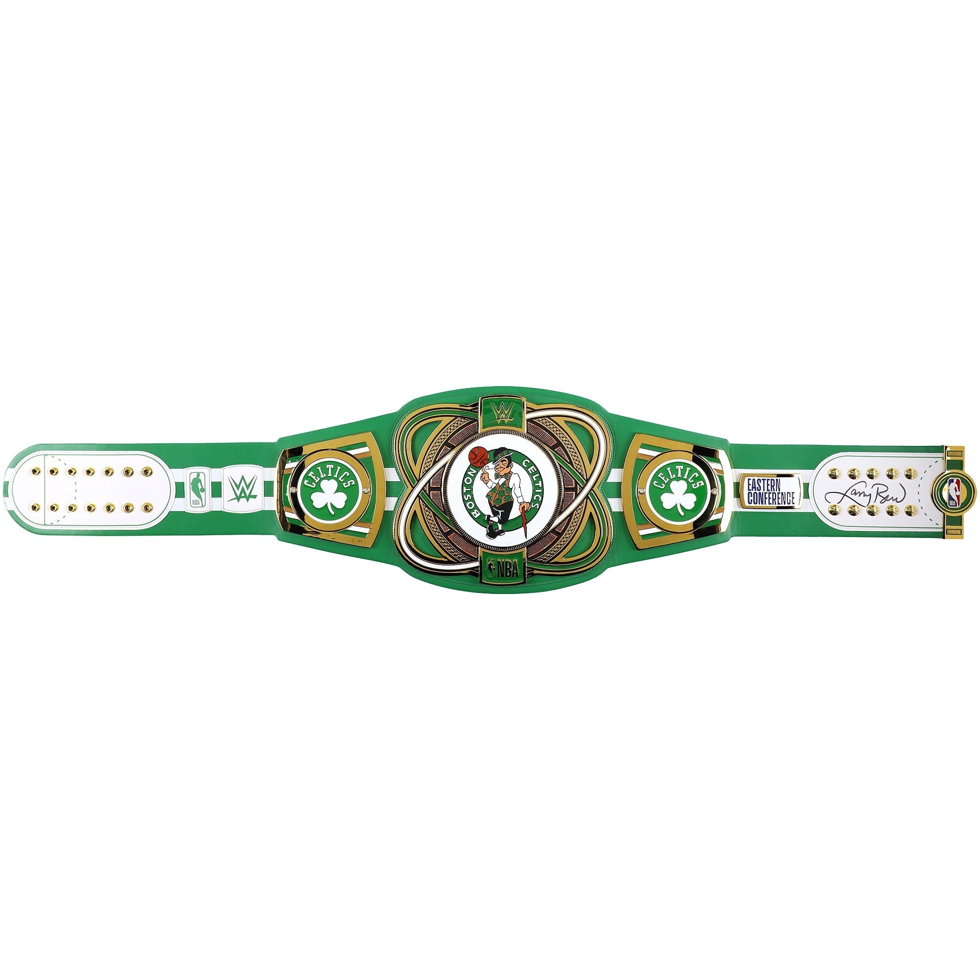 Larry Bird Boston Celtics Autographed Fanatics Authentic WWE Legacy Title Belt