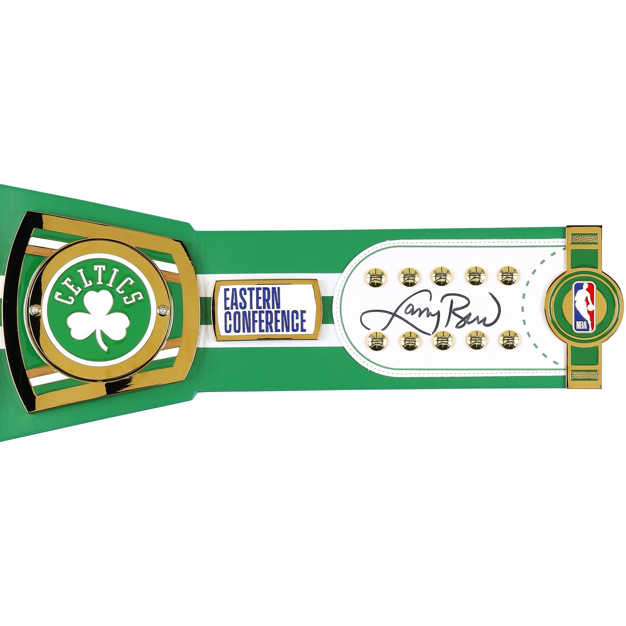 Larry Bird Boston Celtics Autographed Fanatics Authentic WWE Legacy Title Belt