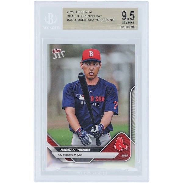 Masataka Yoshida Boston Red Sox 2025 Topps Now Road to Opening Day #OD-15 BGS Authenticated 9.5 Card